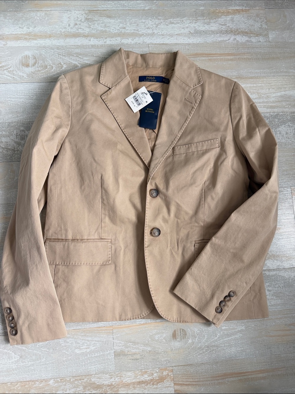 Polo by Ralph Lauren Tan Cotton Blazer